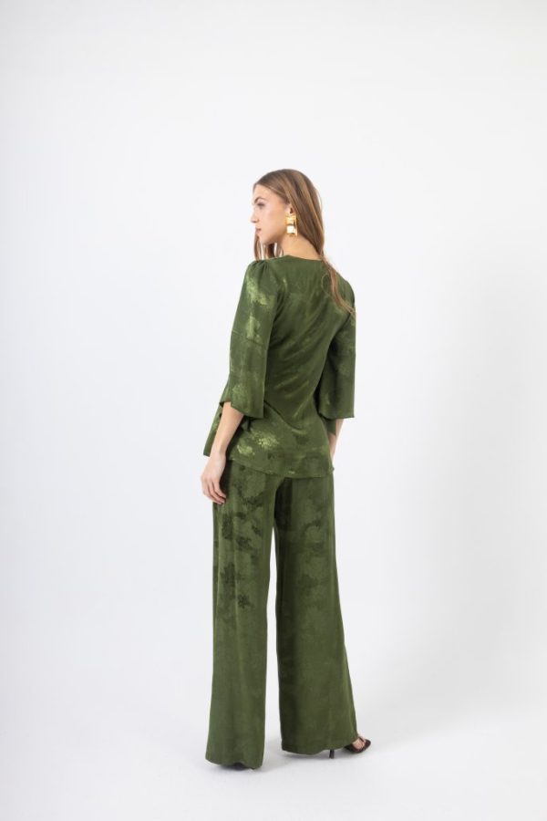 Χακί Σετ Κρουαζέ με Ιδιαίτερο Σχέδιο; Ζώνη - Image 3