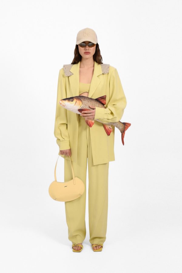 NOA OVERSIZED BLAZER LIME - Image 1