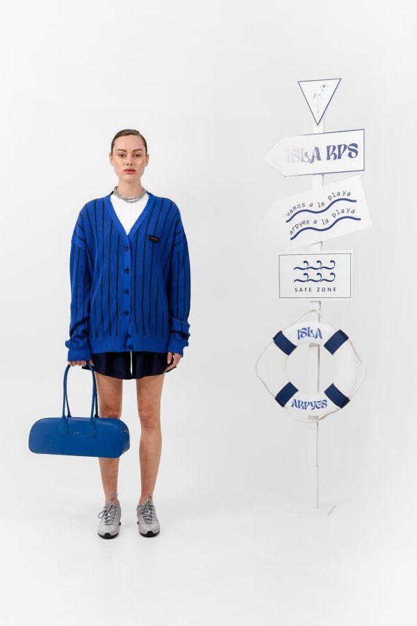 SMOOTH CARDIGAN BLUE - Image 1