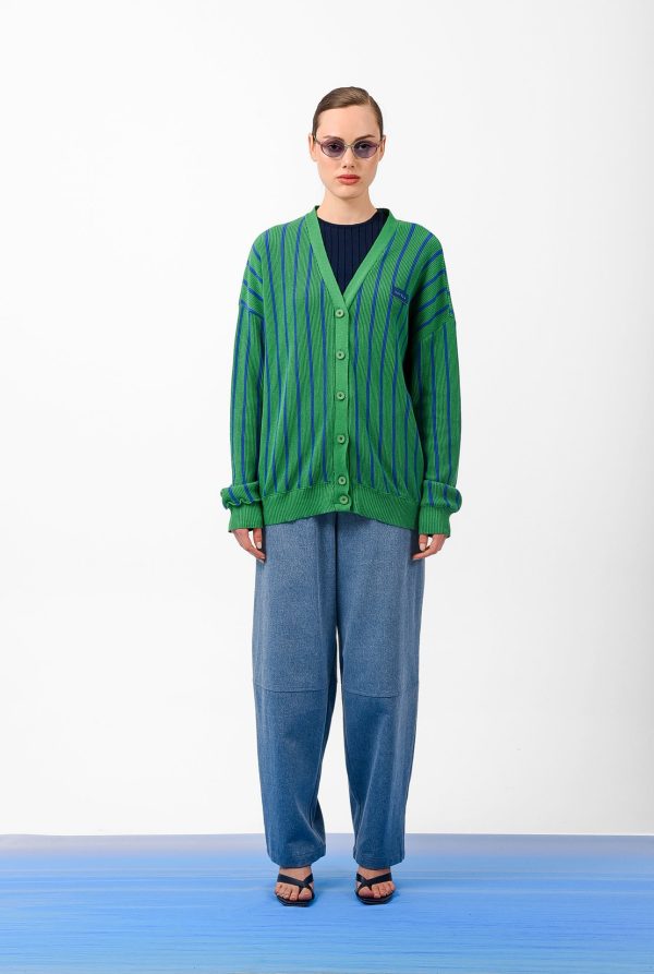 SMOOTH CARDIGAN GREEN - Image 1
