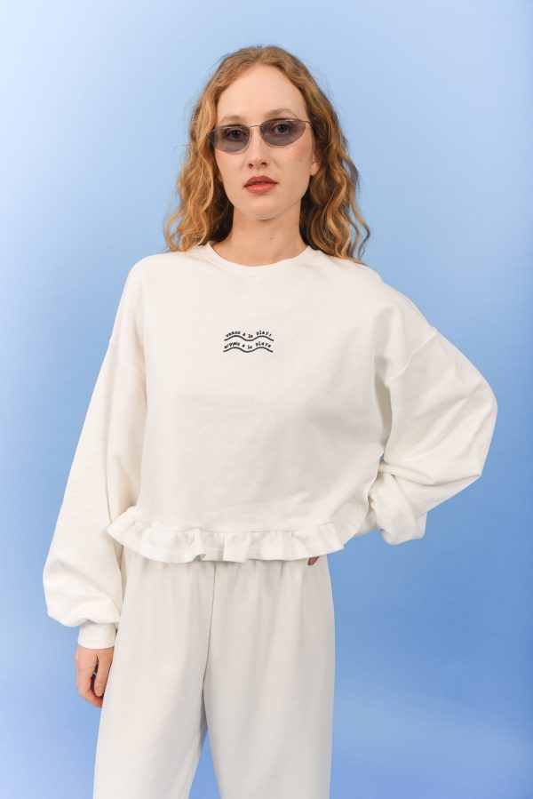 EASY LIVING SWEATER WHITE - Image 1