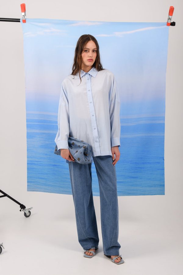 OCEAN SHIRT LIGHT BLUE - Image 1