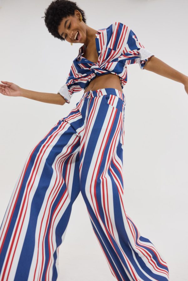 Salem Denim Pants (nautica stripes ) - Image 1