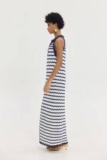 Eryn Dress (Blue White Stripes) - Image 3