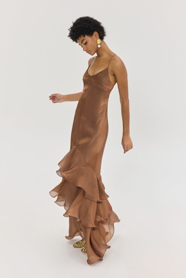 Olsi Dress (brown ) - Image 3