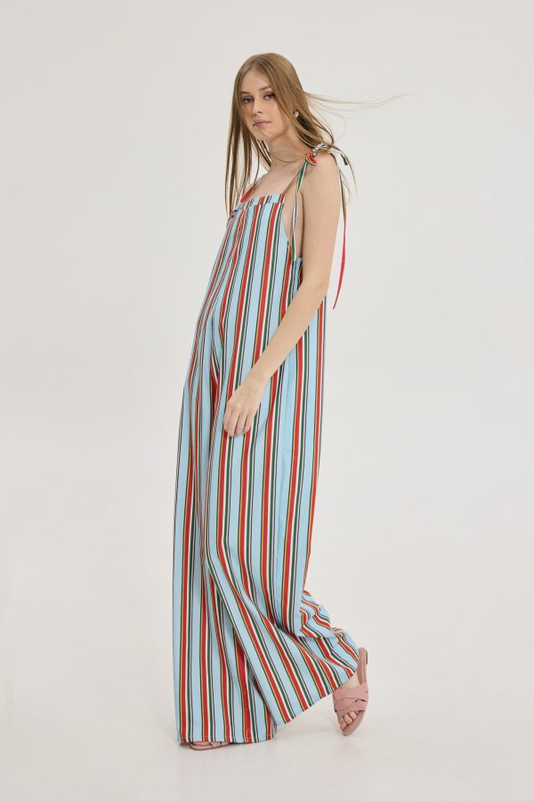 Micaela Jumpsuit (blue stripes ) - Image 2