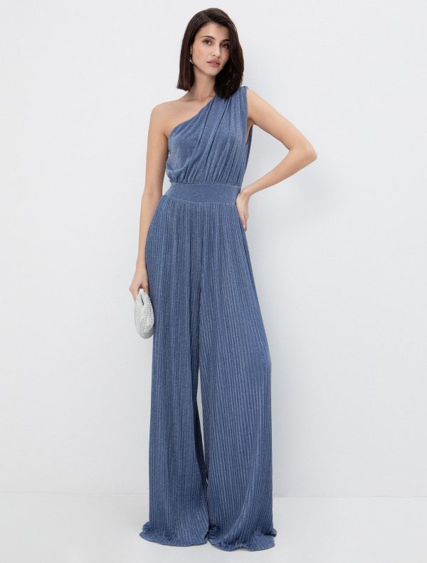 IMG_4796 One shoulder ολόσωμη φόρμα πλισέ - Image 1