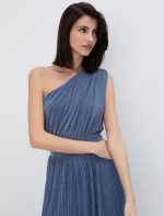 One shoulder ολόσωμη φόρμα πλισέ - Image 3