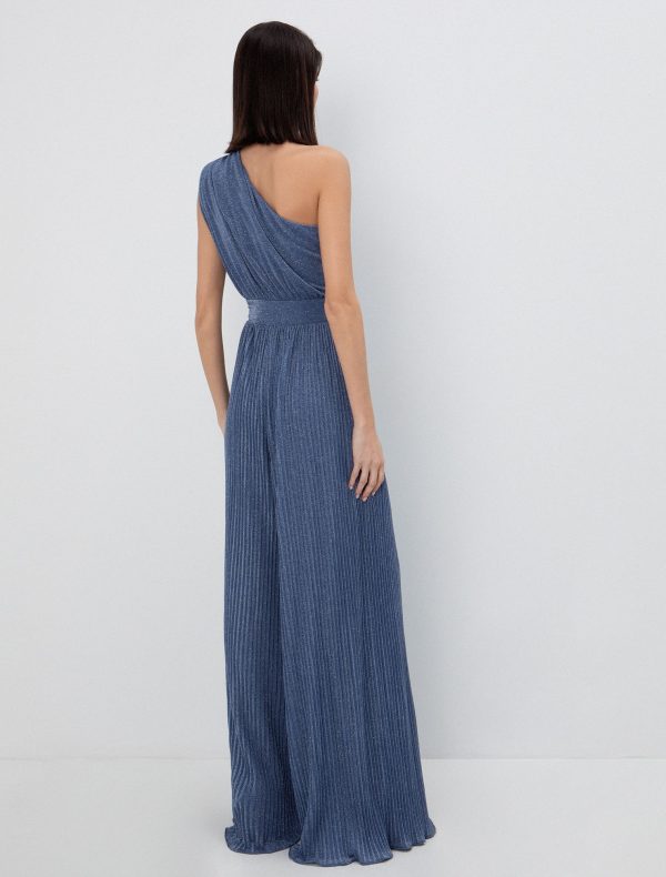 One shoulder ολόσωμη φόρμα πλισέ - Image 2