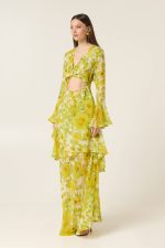 CITRUS MAXI DRESS WITH RUFFLES - Image 2