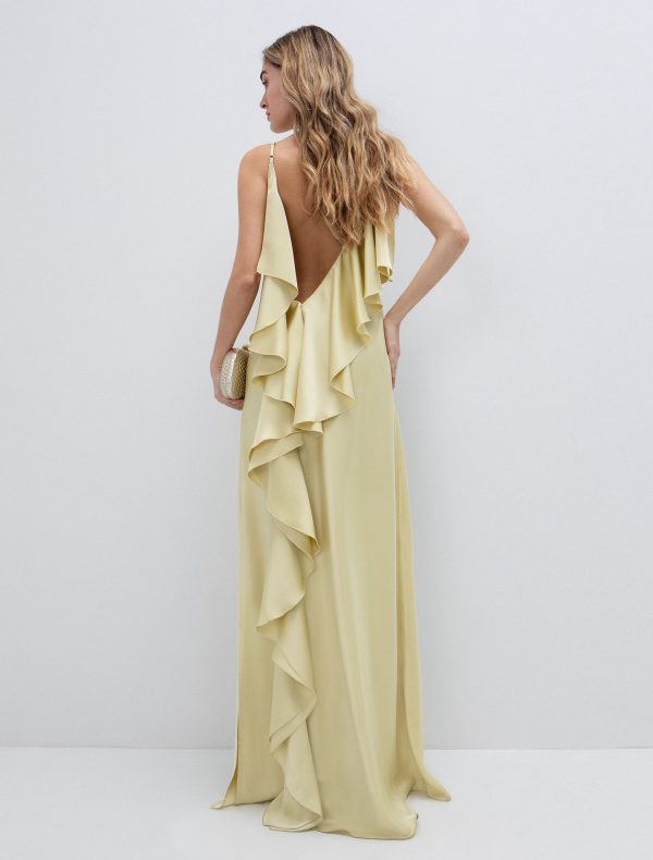 Maxi φόρεμα με βολάν - Image 1