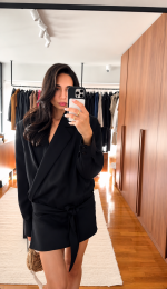 LETICIA BLAZER DRESS BLACK