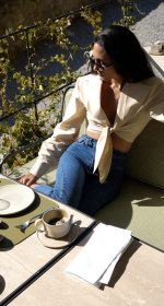 PURE CROP SHIRT BUTTER YELLOW