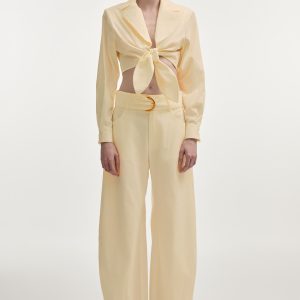PURE BARREL TROUSERS BUTTER YELLOW