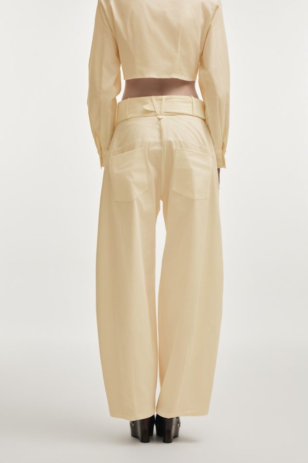 PURE BARREL TROUSERS BUTTER YELLOW - Image 2