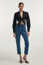 PURE CROP SHIRT BLACK