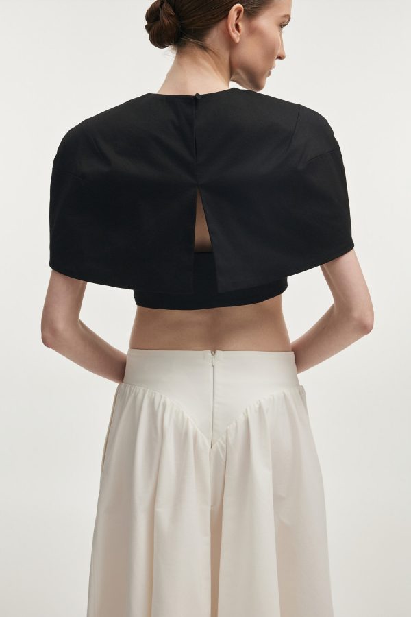 LETICIA CAPE TOP BLACK - Image 4