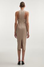 MUSE MIDI DRESS GREIGE - Image 3