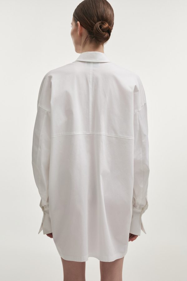 STILL LIFE SHIRT DRESS WHITE - Image 2