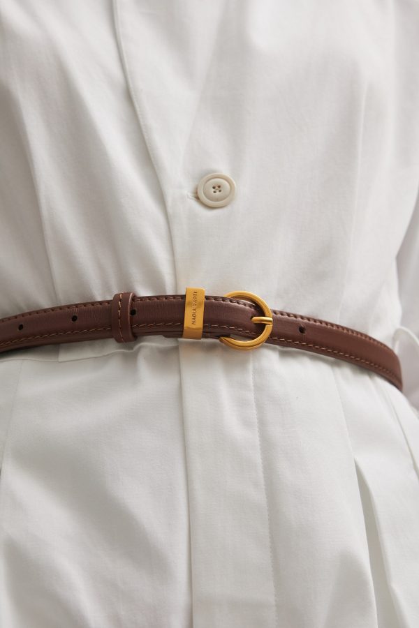 ROCKY LEATHER BELT TERRACOTTA BROWN - Image 1