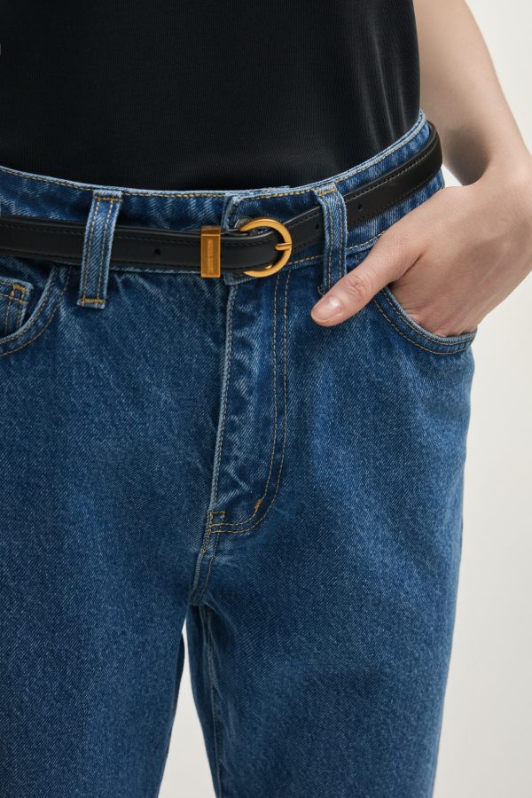 ROCKY LEATHER BELT TERRACOTTA BLACK - Image 2
