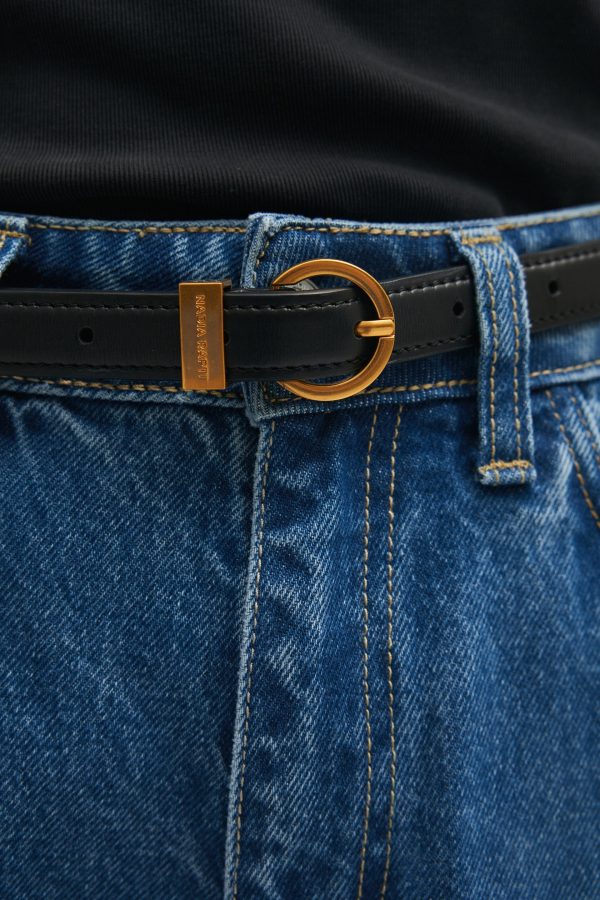 ROCKY LEATHER BELT TERRACOTTA BLACK - Image 1