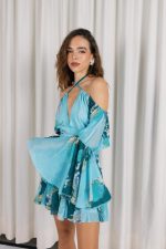 NAIA MINI DRESS W/SLEEVES - Image 3