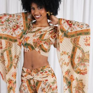 CALYPSO TOP WIDE SLEEVES