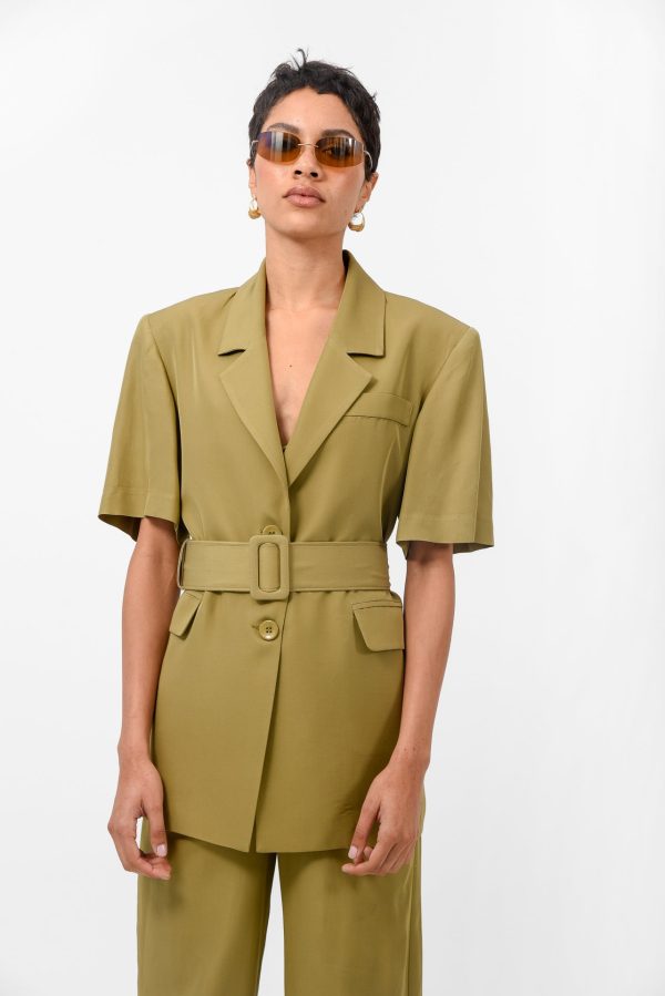 MELTEMI BLAZER OLIVE - Image 1