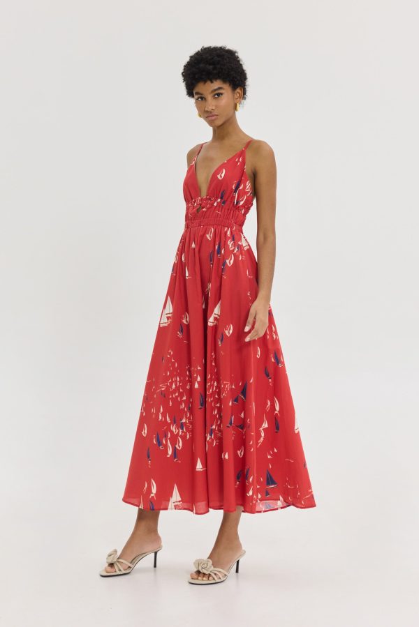 Iriana Dress (Red) - Image 3