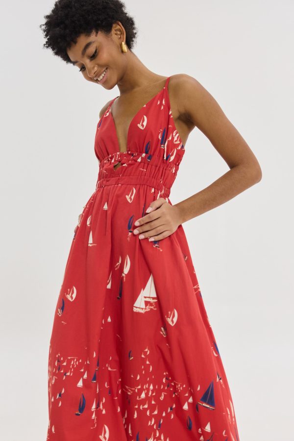 Iriana Dress (Red) - Image 1