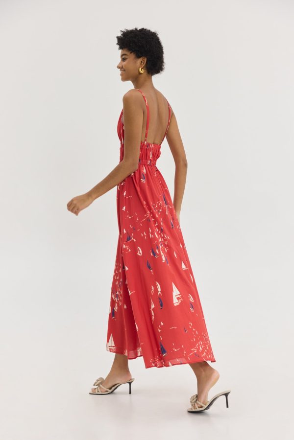 Iriana Dress (Red) - Image 2