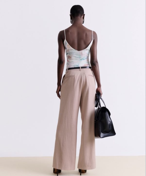BLUSH TAILORED WIDE-LEG PANTS - Image 2
