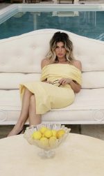 BUTTER YELLOW DRAPED MIDI DRESS