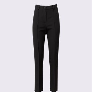 BLACK TAILORED PANTS WITH NERVIR