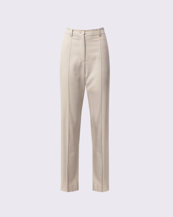 BEIGE TAILORED PANTS - Image 1