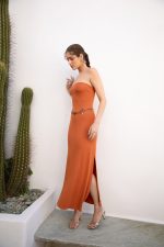 ALLURA DRESS camel - Image 3