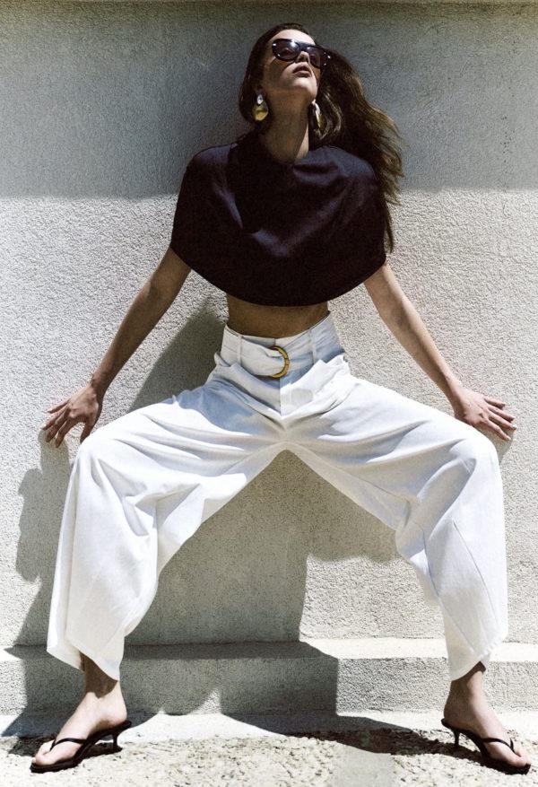 PURE BARREL TROUSERS BUTTER WHITE - Image 1