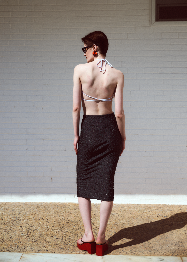 BLACK PEARL SKIRT BLACK - Image 2