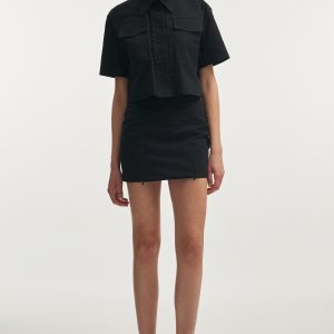 STILL LIFE MINI SKIRT BLACK