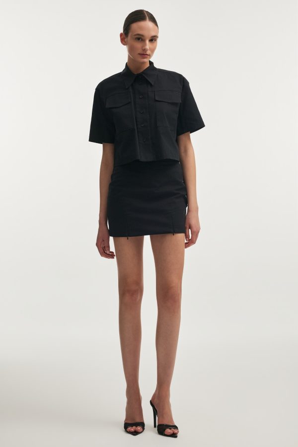 IMG_7992 STILL LIFE MINI SKIRT BLACK - Image 1