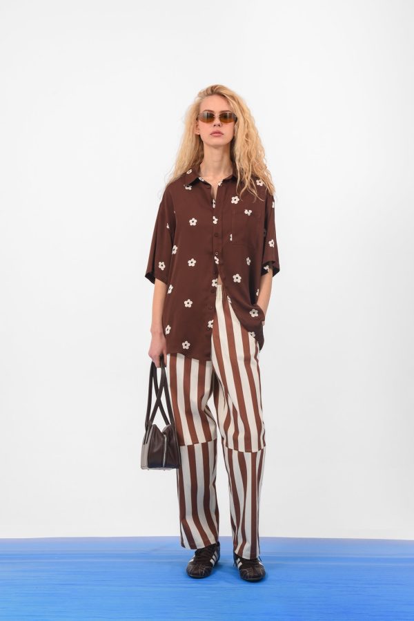DAISY SHIRT BROWN - Image 1