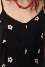 DAISY DRESS BLACK - Image 3