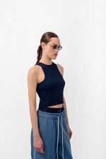 STARFRUIT TOP dark blue