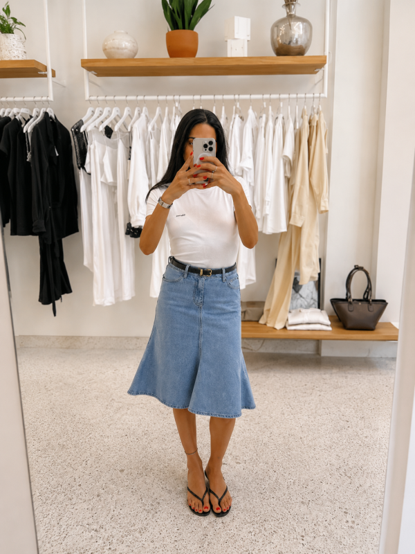 SILIA DENIM SKIRT BUE - Image 1