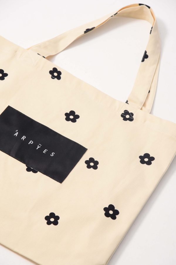 DAISY TOTE BAG BLACK - Image 2