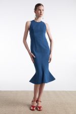 SALTWATER DENIM DRESS BLUE - Image 4