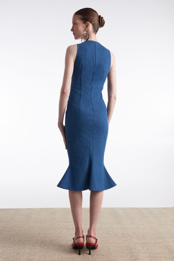 SALTWATER DENIM DRESS BLUE - Image 2