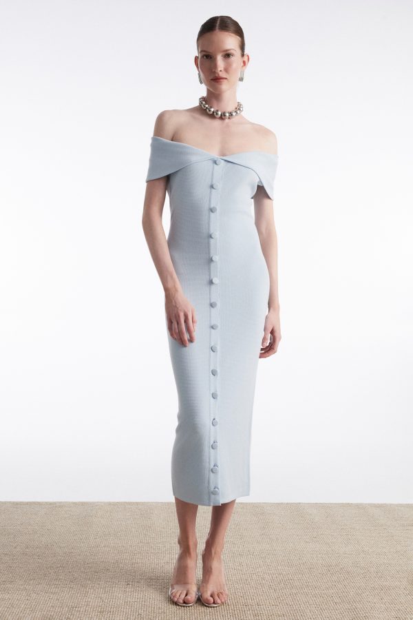 FINE LINE KNITTED MIDI DRESS CIEL - Image 2
