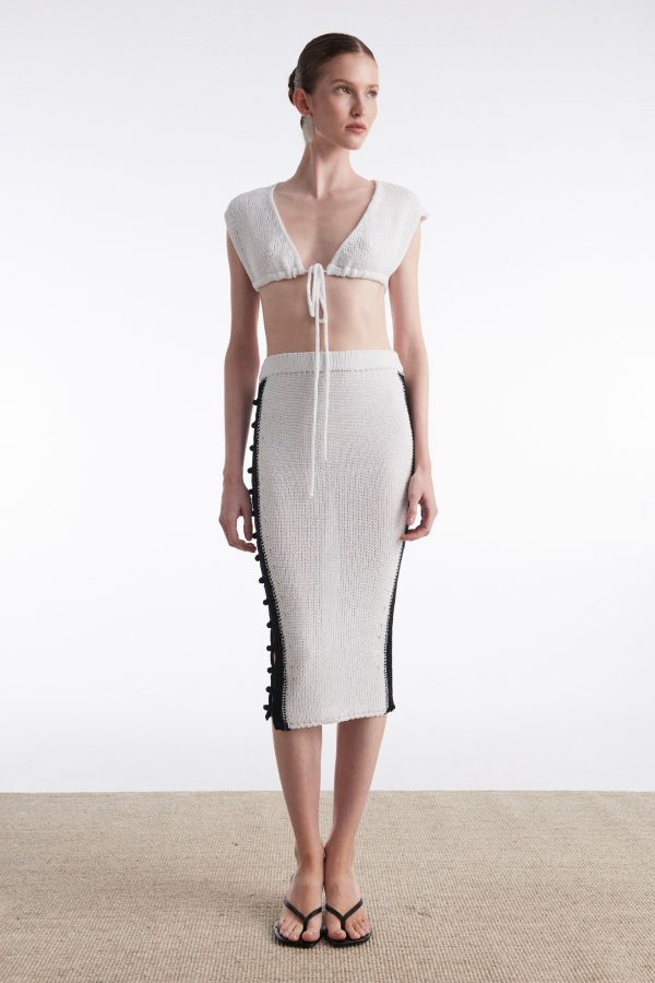 VOYAGE MIDI SKIRT white - Image 2